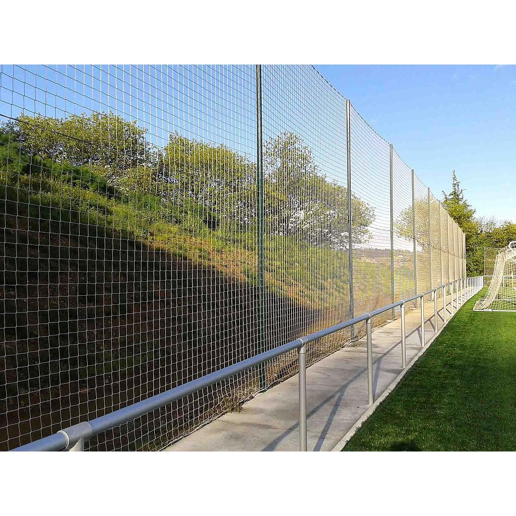 POSTE METÁLICO 6M PARA RED PROTECCIÓN CON PLETINA PARA ATORNILLAR