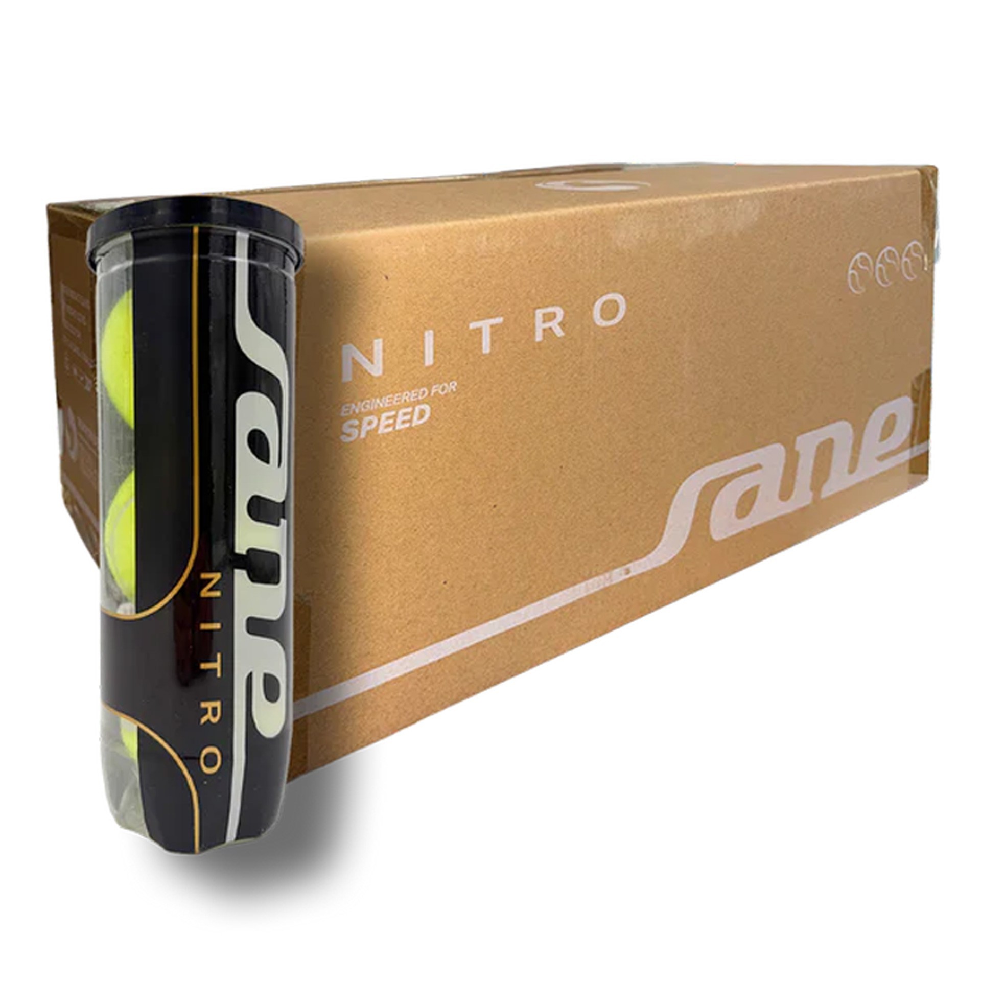 CAJÓN DE 24 BOTES DE 3 PELOTAS DE PÁDEL SANE NITRO