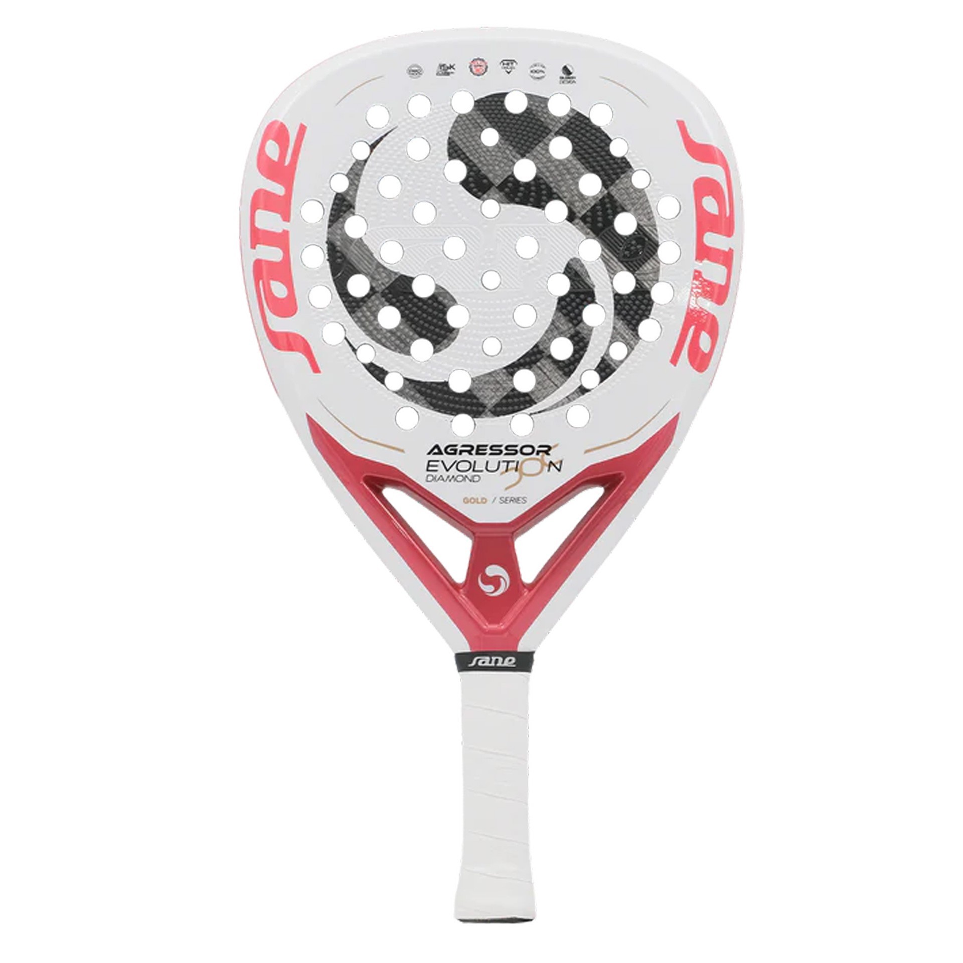 PALA DE PÁDEL SANE AGRESSOR EVOLUTION DIAMOND GOLD