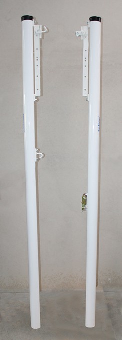JUEGO POSTES VOLEIBOL FIJOS ALUMINIO Ø 90MM