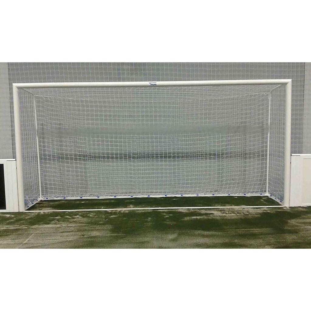 JUEGO PORTERÍAS FÚTBOL INDOOR METALICAS TRASLADABLES TUBO 80 MM