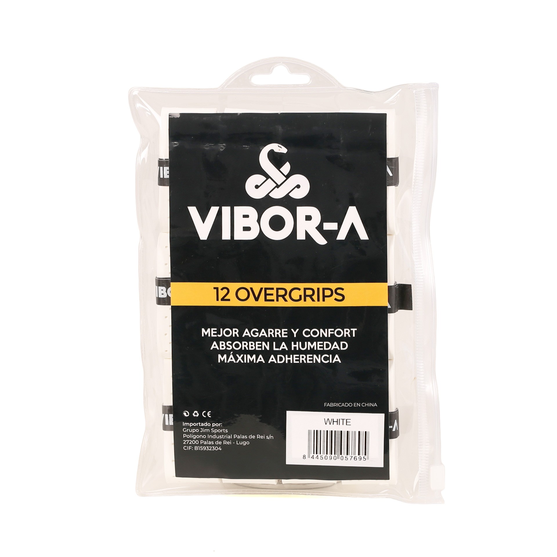 BOLSA DE 12 OVERGRIPS VIBOR-A PERFORADO